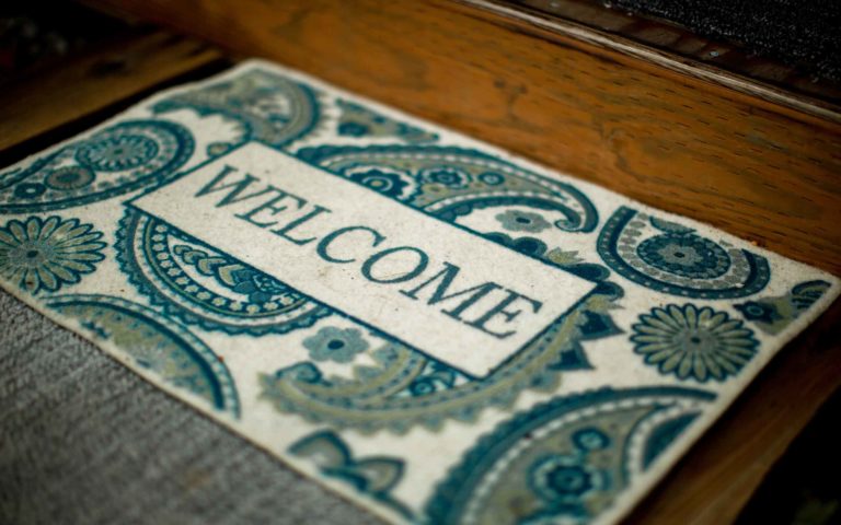 A welcome mat